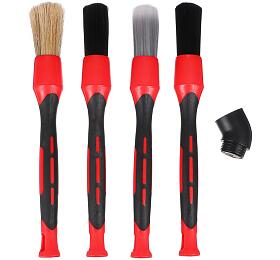 Sada preciznch ttc s vymnitelnmi nstavci pro itn auta CAR DETAILING BRUSH 4 SIXTOL
