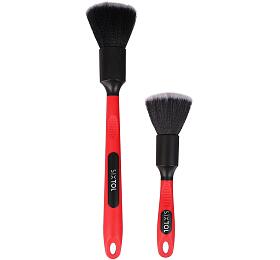 Sada preciznch ttc pro itn auta s ergo rukojet CAR DETAILING BRUSH 2 PRO, 2ks SIXTOL