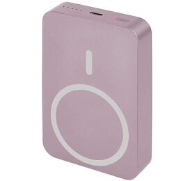 Emos powerbanka EMOS WI 1046, 10 000 mAh, 20 W+Wireless, lososov (B0551S)