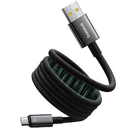 Magnetický kabel Baseus Tungsten USB/USB-C 1m, černý