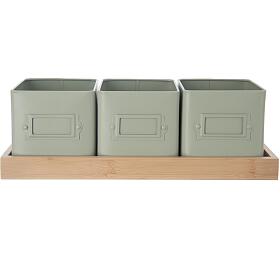 Kvtin bylinky GREENISH 11,5x11,5 cm 3 ks+podtcek Orion