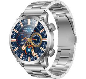 ARMODD Silentwatch 7 Pro GPS stbrn s kovovm emnkem + silikonov emnek (9138)