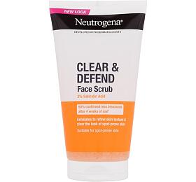 Peeling Neutrogena Clear &amp; Defend Face Scrub, 150 ml