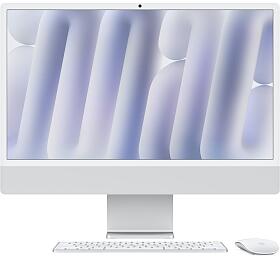 Apple iMac 24/23,5&quot;/4480 x 2520/M4/16GB/256GB SSD / M4 / Sequoia / Silver / 1R (MD3H4SL/A)