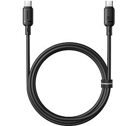 Kabel Baseus Silky USB-C/USB-C 1m 100W černý