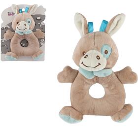 Teddies Chrasttko osel/oslk ply 15x21cm na kart v sku 0+