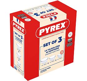 Sada skleněných misek Pyrex 3ks
