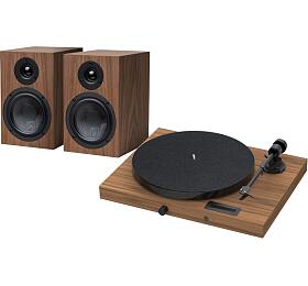 Pro-Ject JukeBox E1 HiFi Set Wood - Kompletn stereofonn audio systm s gramofonem