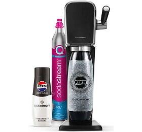 SET Vrobnk sody SodaStream Art Black + Sirup Sodastream Pepsi MAX 440 ml