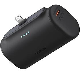Powerbanka Baseus Compact 5000mAh, 20W, s konektorem Lightning, černá