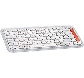 PC klávesnice Logitech Pop Icon Keys Off-white US