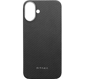 Kryt na mobil Pitaka Ultra-Slim Case iPhone 16 Plus Plus Black/Grey Twill