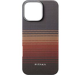 Kryt na mobil Pitaka Tactile Woven Case iPhone 16 P 16 Pro Sunset