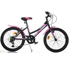 Juniorské kolo Dino Bikes 420D 20" 2022, černorůžová