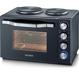 Horkovzdun trouba Severin, TO 2074, 2 plotnky, gril, 30 L, asova, 2500 W
