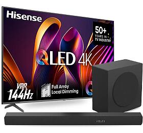 SET Soundbar Hisense HS3100 + UHD QLED TV Hisense 55E7NQ PRO