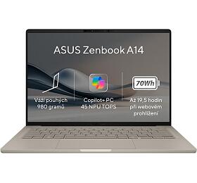 ASUS Zenbook 14 - Snapdragon X Elite X1E 78 100/32GB/1TB SSD/Qualcomm Adreno / 14" / WUXGA / OLED / 2y PUR/Win 11 Pro/bov (UX3407RA-OLED024X)