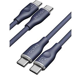 USB-C kabel VOLTME Powerlink Rugg 3A/60W 1m modrý