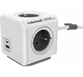 Cubenest PowerCube Extended USB PD 20W A+C Grey
