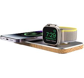 Cubenest 2in1 Magnetic Wireless charger K200 Silver