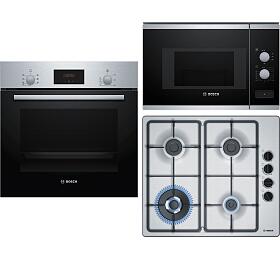 SET Trouba Bosch HBF133BR0 + Mikrovlnn trouba Bosch BFL520MS0 + Plynov deska Bosch PBH6B5B60