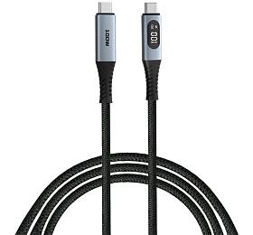 Verbatim kabel Sync &amp; Charge s displejem USB-C to USB-C 100W 120 cm černý (31848)