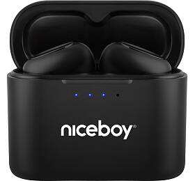 Bezdrtov sluchtka Niceboy Podsie 4 Black