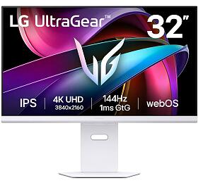 LG monitor 32G810SA-W 31,5" IPS 4K 3840x2160 / 16:9 /144Hz/ 400cdm / 1ms /DP/ USB-C 65W / 2xHDMI / LAN / repro / vkov nastav (32G810SA-W.AEU)