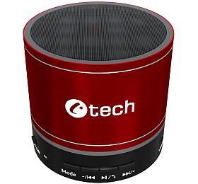 Repro C-TECH SPK-08R, bluetooth, červený