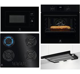 SET Trouba ELECTROLUX EOF3H40TH + Mikrovlnn trouba ELECTROLUX 300 LMS2203EMK + Plynov deska ELECTROLUX EGT6242NVK + Odsava par ELECTROLUX LFP326FB