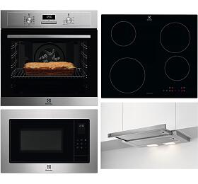 SET Trouba Electrolux 600 FLEX SurroundCook EOF3H40X + Mikrovlnn trouba Electrolux 600 FLEX Grill EMS4253TEX + Indukn deska ELECTROLUX LIB60420CK + Odsava par ELECTROLUX LFP326S