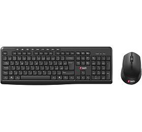 Klávesnice C-TECH WLKMC-04, bezdrátový combo set s myší