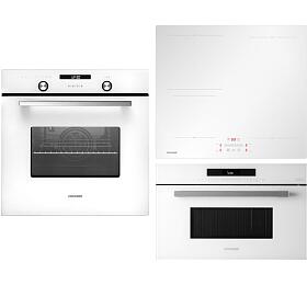 SET Trouba Concept ETV7460wh + Indukn deska s flexi znou (Bridge) WHITE Concept IDV5160wh + Vestavn mikrovlnn trouba Concept MTV8034wh WHITE