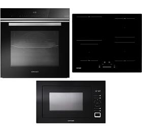 SET Trouba Concept ETV8560bcN BLACK + Indukn deska Concept IDV4360 + Mikrovlnn trouba Concept MTV6925bc BLACK