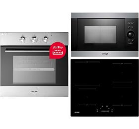 SET Trouba Concept ETV5960 Air Fry + Mikrovlnn trouba Concept MTV3125 SINFONIA + Indukn deska Concept IDV4360