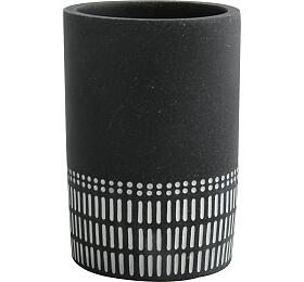 Spirella kelmek na zubn kartky YUMA, erno-bl, polyresin