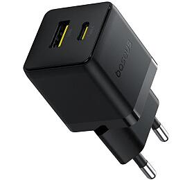 Nabíječka do sítě Baseus Palm 20W, 1xUSB, 1xUSB-C černá