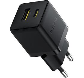 Nabíječka do sítě Baseus Palm 30W, 1xUSB, 1xUSB-C černá
