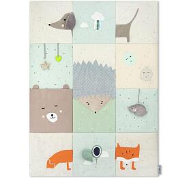 Hrací deka MoMi VOLPI patchwork