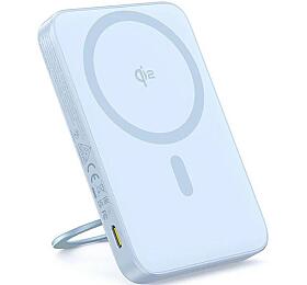 Bezdrátová powerbanka Baseus PicoGo Qi2 5000mAh, 20W modrá