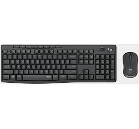 Klávesnice s myší Logitech Wireless Silent Combo MK295, grafitová
