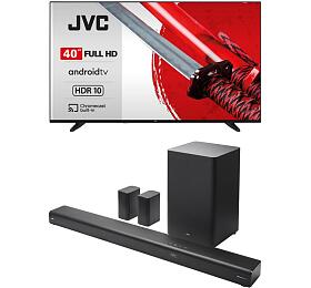 SET FHD LED TV JVC LT-40VAF3335 + Soundbar JVC TH-E874B