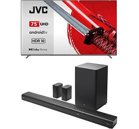 SET Televize JVC LT-75VA7435 + Soundbar JVC TH-E874B