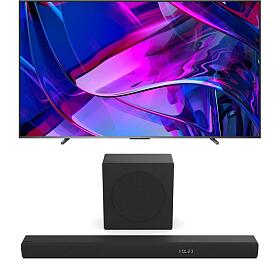 SET UHD miniLED TV Hisense 100U7KQ + Soundbar Hisense HS3100