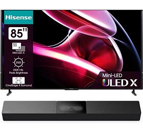 SET UHD Mini LED TV Hisense 85UXKQ + Soundbar Hisense HS2000