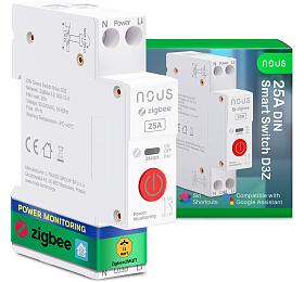NOUS D3Z ZigBee Tuya chytrý spínač DIN 25A