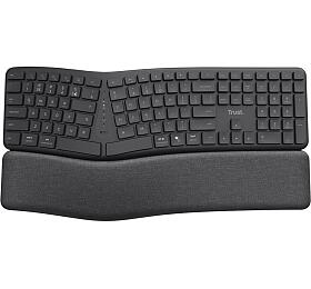 PC klávesnice Trust Keyra Ergonomic Wireless US