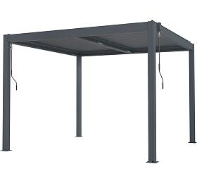 Bioklimatick pergola G21 Austin 3x3 m, antracitov hlinkov