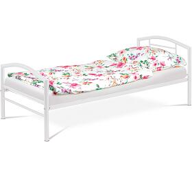 Jednolkov postel 94x207cm, kov, bl, BED-1900 WT Autronic