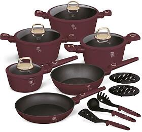 BERLINGERHAUS Sada ndob s titanovm povrchem 15 ks Leonardo Collection BH-8051